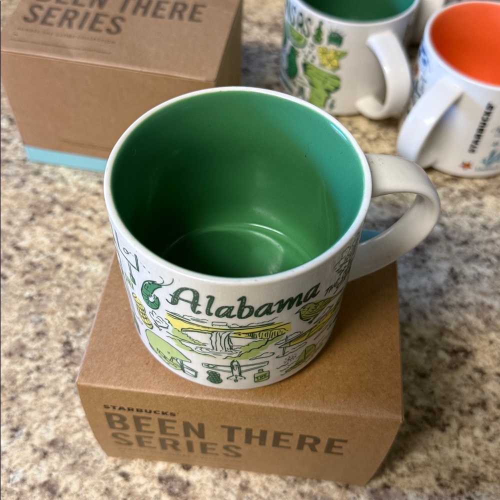 Starbucks Alabama Mug - Green Interior with White Exterior - Picture 5 of 6